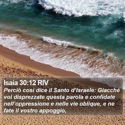Isaia 30:12 RIV Bible Verse Image
