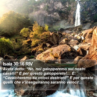 Isaia 30:16 RIV Bible Verse Image