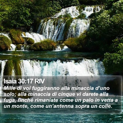 Isaia 30:17 RIV Bible Verse Image