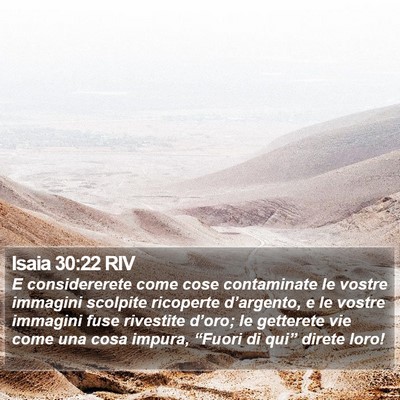 Isaia 30:22 RIV Bible Verse Image