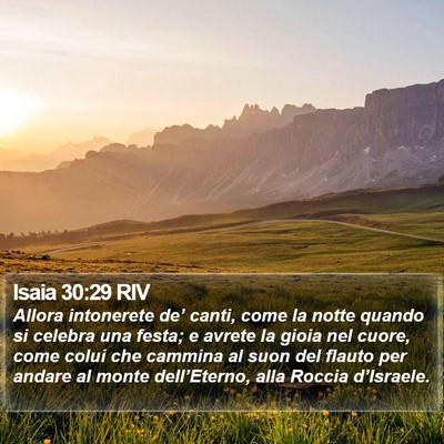 Isaia 30:29 RIV Bible Verse Image