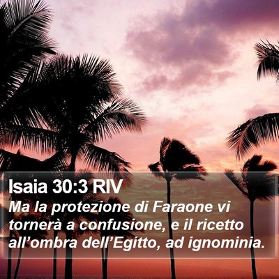 Isaia 30:3 RIV Bible Verse Image