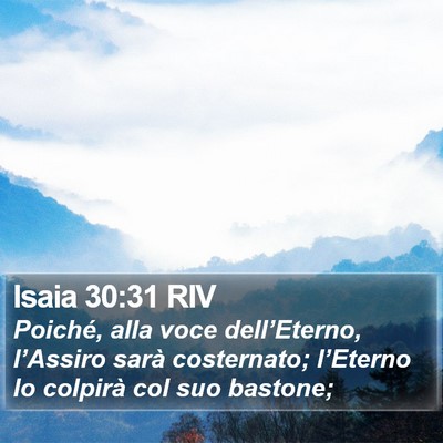 Isaia 30:31 RIV Bible Verse Image