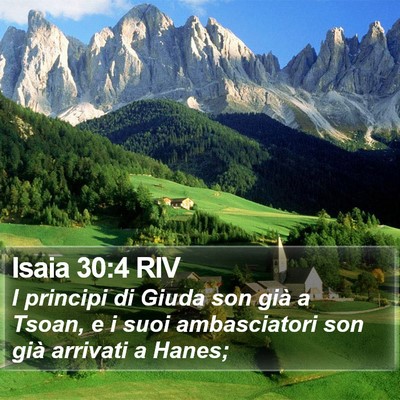 Isaia 30:4 RIV Bible Verse Image