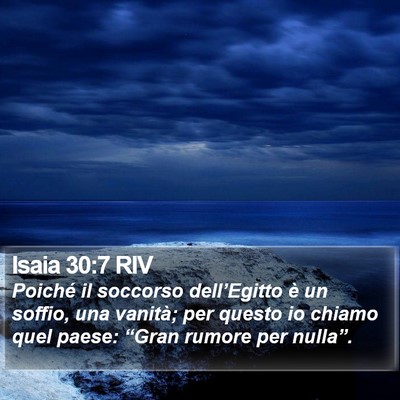 Isaia 30:7 RIV Bible Verse Image