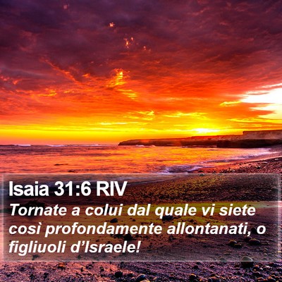Isaia 31:6 RIV Bible Verse Image