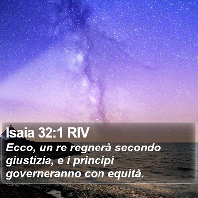 Isaia 32:1 RIV Bible Verse Image