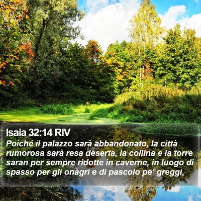 Isaia 32:14 RIV Bible Verse Image