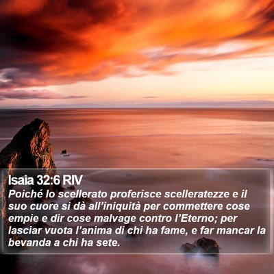 Isaia 32:6 RIV Bible Verse Image