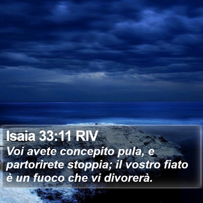Isaia 33:11 RIV Bible Verse Image