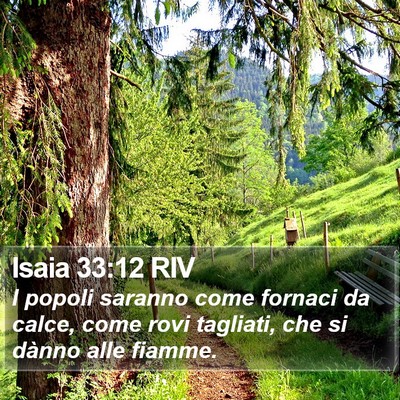 Isaia 33:12 RIV Bible Verse Image