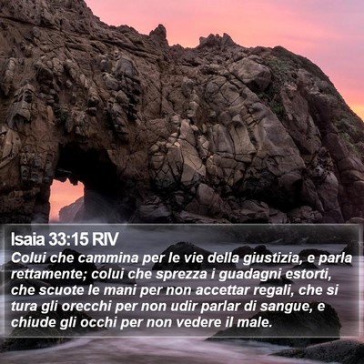 Isaia 33:15 RIV Bible Verse Image
