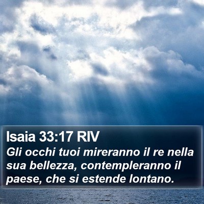 Isaia 33:17 RIV Bible Verse Image