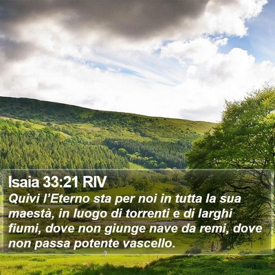 Isaia 33:21 RIV Bible Verse Image