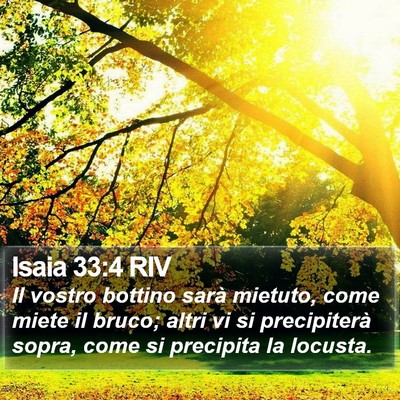 Isaia 33:4 RIV Bible Verse Image