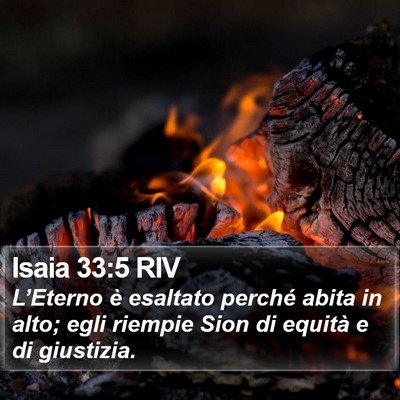 Isaia 33:5 RIV Bible Verse Image