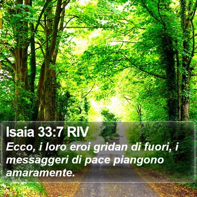 Isaia 33:7 RIV Bible Verse Image
