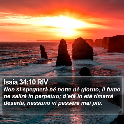 Isaia 34:10 RIV Bible Verse Image