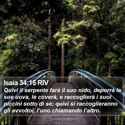 Isaia 34:15 RIV Bible Verse Image