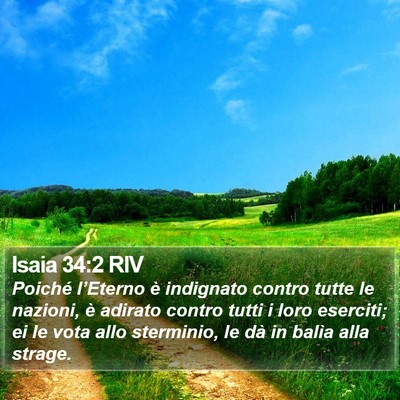 Isaia 34:2 RIV Bible Verse Image