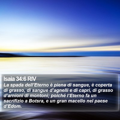 Isaia 34:6 RIV Bible Verse Image
