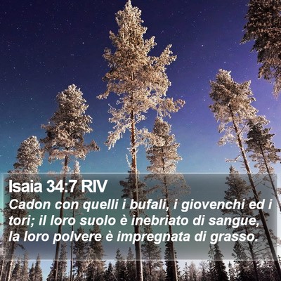 Isaia 34:7 RIV Bible Verse Image