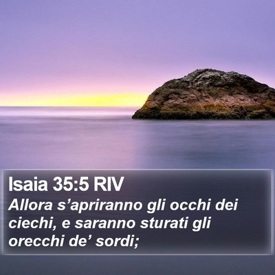 Isaia 35:5 RIV Bible Verse Image