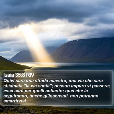 Isaia 35:8 RIV Bible Verse Image