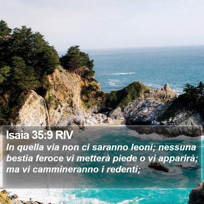 Isaia 35:9 RIV Bible Verse Image