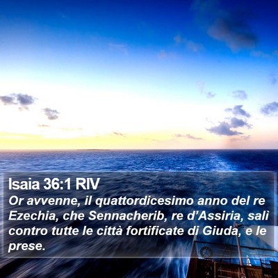 Isaia 36:1 RIV Bible Verse Image