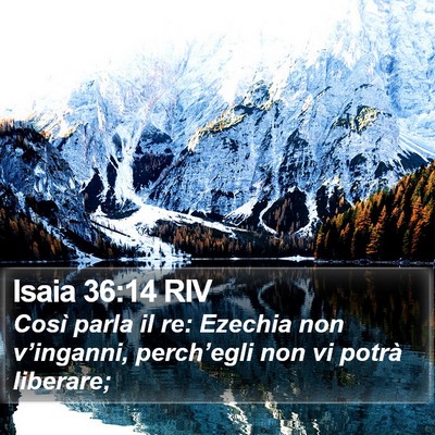 Isaia 36:14 RIV Bible Verse Image