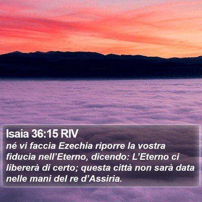 Isaia 36:15 RIV Bible Verse Image