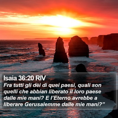 Isaia 36:20 RIV Bible Verse Image