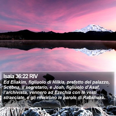 Isaia 36:22 RIV Bible Verse Image