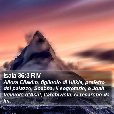 Isaia 36:3 RIV Bible Verse Image