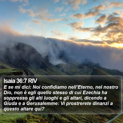 Isaia 36:7 RIV Bible Verse Image