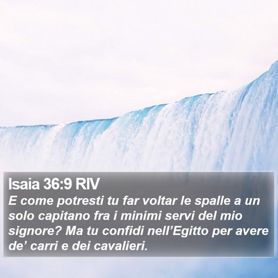 Isaia 36:9 RIV Bible Verse Image