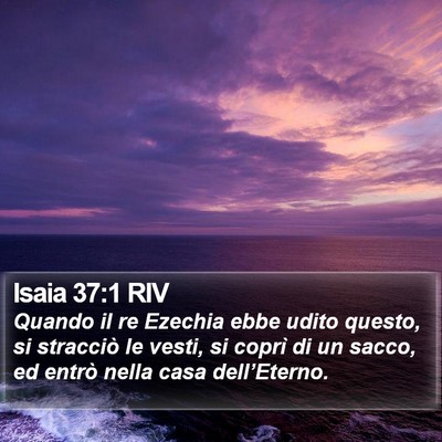 Isaia 37:1 RIV Bible Verse Image