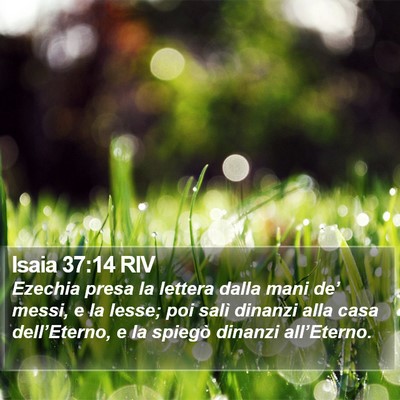 Isaia 37:14 RIV Bible Verse Image