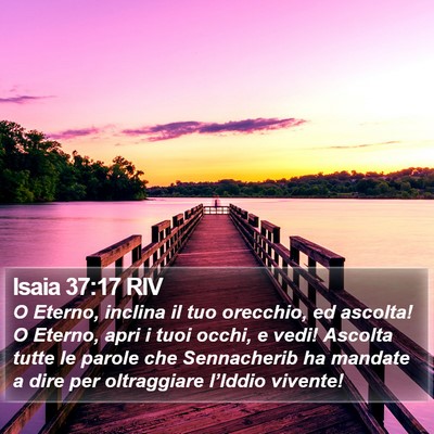 Isaia 37:17 RIV Bible Verse Image