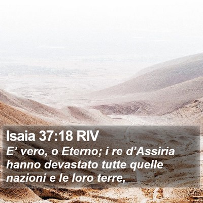 Isaia 37:18 RIV Bible Verse Image