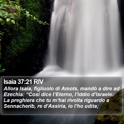 Isaia 37:21 RIV Bible Verse Image