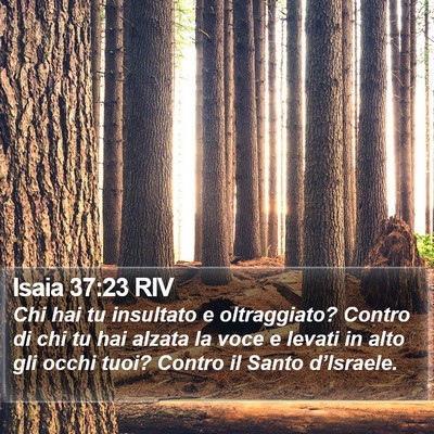 Isaia 37:23 RIV Bible Verse Image