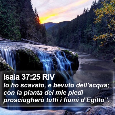 Isaia 37:25 RIV Bible Verse Image