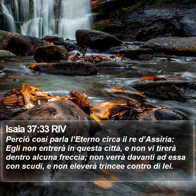 Isaia 37:33 RIV Bible Verse Image