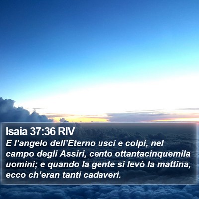 Isaia 37:36 RIV Bible Verse Image