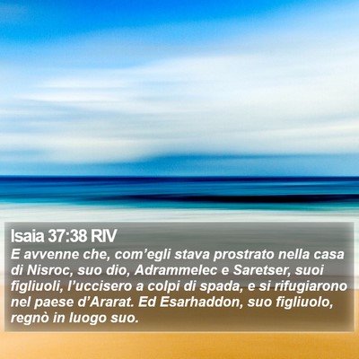 Isaia 37:38 RIV Bible Verse Image