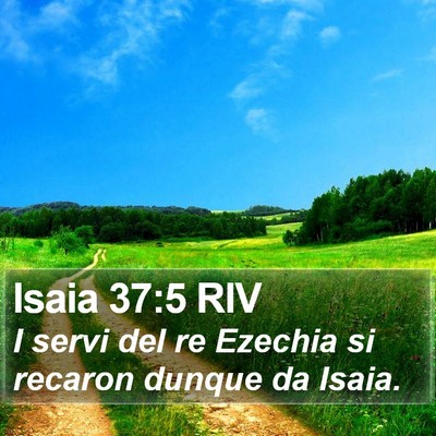 Isaia 37:5 RIV Bible Verse Image
