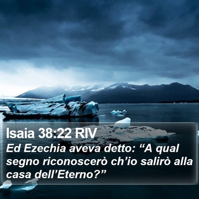 Isaia 38:22 RIV Bible Verse Image