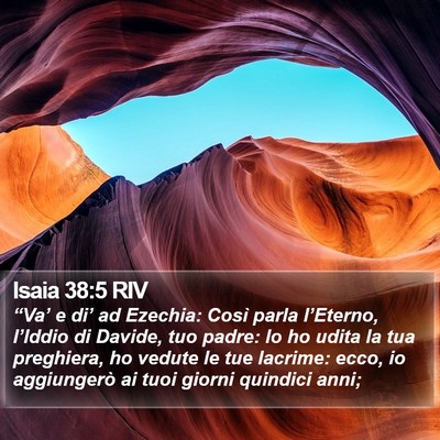 Isaia 38:5 RIV Bible Verse Image